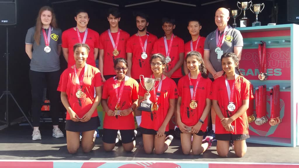 winners for badminton gold at youth games