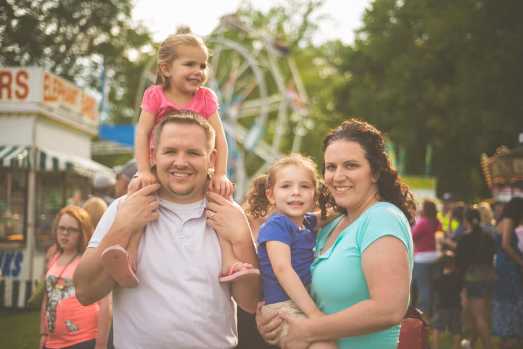 Family at fair
