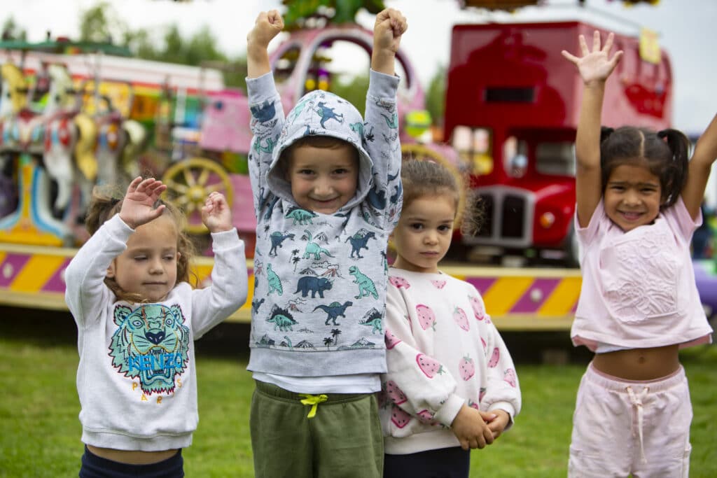 Children having fun at Fairlop Fair 2022
